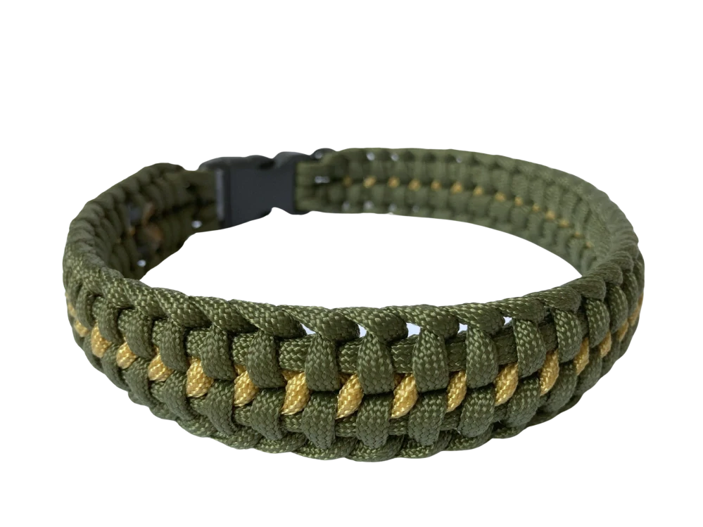 Fixní obojek Argo - vojenská zelená/khaki