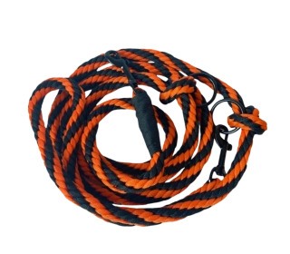 Přepínací vodítko paracord - oranžová/černá
