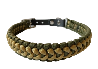 Nastavitelný obojek Hunter - vojenská zelená/khaki