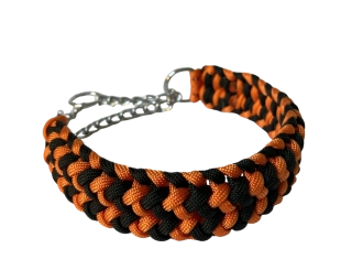Polostahovací obojek Farley - oranžová/černá