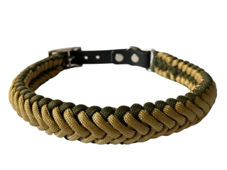 Nastavitelný obojek Caleo - khaki/vojenská zelená